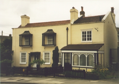 Brigadier Hill, nos. 30 and 30A
Listed Grade II. No.30, St. Faith's Cottage, 18th century, with tented window canopies at first floor level. - [i]Treasures of Enfield[/i] p.96.
Keywords: windows;porches;Grade II listed;Grade II listed