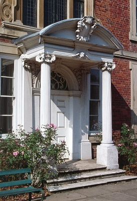 Porch, east side
The original entrance to the house was through a porch on the east side.
Keywords: Forty Hall;porches