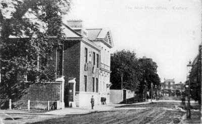 The new Post Office, Enfield
Apparently copied from a postcard.
Keywords: post offices;Church Street