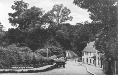 Rose and Crown, Clay Hill
Reproduction of a postcard
