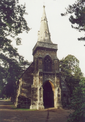 Cedar Road cemetery : western chapel
Keywords: churches