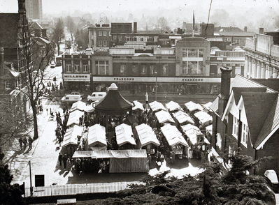 Enfield Market place from St. Andrew's church tower
Keywords: markets;market places