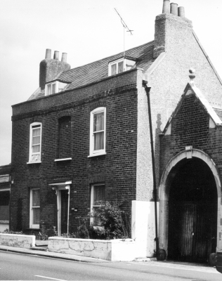 Devon House, Church Hill
18th century, rebuilt 1985. Listed Grade II. Typically rural Georgian brick house, largely rebuilt in 1985 a a replica of an identically proportioned though more humble predecessor. - [i]Treasures of Enfield[/i], p.130. 
Keywords: houses;Grade II listed;Grade II listed