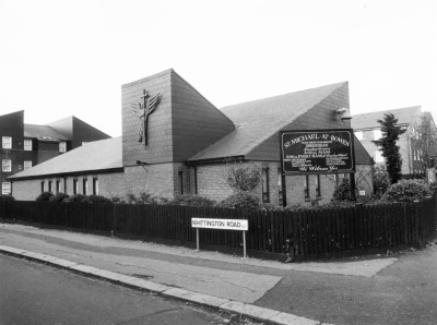 St Michael at Bowes church, Whittington Road
Built in 1988 to replace the original Gothic-style church which was demolished in 1987. - [i]Treasures of Enfield[/i], page 165.
Keywords: 1980s;churches