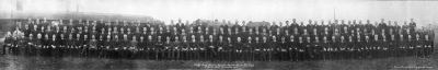 RSAF staff, December 1918.  Tool Room staff
Keywords: 1910s;factories;industry;people;Royal Small Arms Factory;RSAF;panoramas