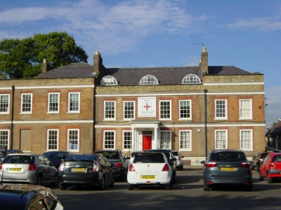 Enfield Court - Enfield Grammar Lower School
Showing panel with the school arms, subsequently removed as inappropriate for this listed building
Keywords: schools;arms