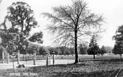 Town Park in 1908
The park was purchased in 1901 for £13,000. This image is from a postcard dated April 1908.
Keywords: 1900s;parks;trees;postcards;gateways