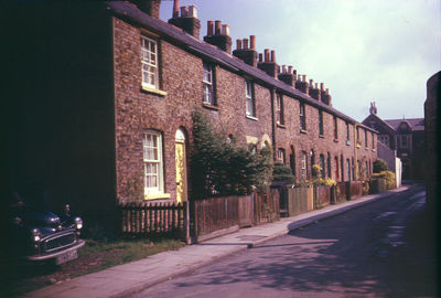 Church Lane, 1963
A row of early 19th century cottages, demolished in preparation for a ring road that was never constructed.
Keywords: demolished buildings;houses