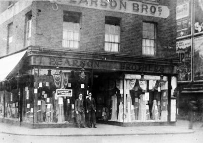 Pearson Brothers store, 1929
Mr P. Gibbons is on the left.
Keywords: shops;retail