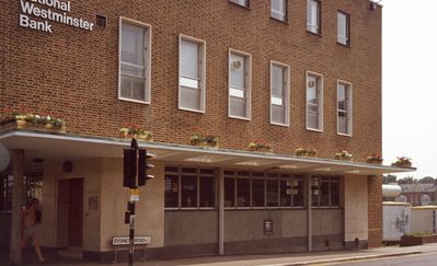 NatWest Bank, Sydney Road, decorated for Enfield in Bloom, 1983
Keywords: buildings;banks;1980s;flowers