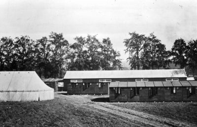 YMCA Ponders End
Temporary accommodation for shell workers 

[i]Reproduction right held by Enfield Local Studies Library and Archive.[/i]
Keywords: buildings;World War I;1910s