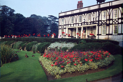 Broomfield House
The house with half-timbered walls before the fire in 1984 which severely damaged it.
Keywords: Grade II* listed;historic houses;flowers;parks