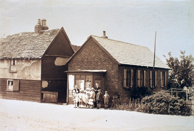 Bury Street Mission
Slide has caption "Bury Street Mission", but no further information. Possible relevant pieces of information from [i]British history online[/i] ([url]http://www.british-history.ac.uk/report.aspx?compid=26943[/url]) are "Congregationalists  extended their Winchmore Hill chapel in 1883 and 1913 and began missions in Bury Street in 1881", "the Brethren expanded, registering ... a room in Bury Street in 1938", "the Brethren opened a permanent chapel in Bury Street in 1951" and "Winchmore Hill chapel bought Bury Street iron mission room in 1881 and ran it as Belmont mission room until 1904".
Keywords: chapels