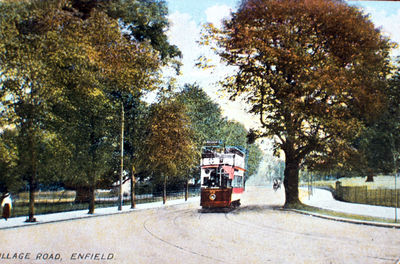 Tram by St. Stephen's Church, Village Road
Keywords: tramcars;roads and streets;postcards