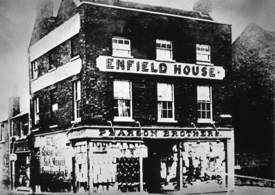 Pearsons first shop, at corner of Sydney Road, 1903
Keywords: shops