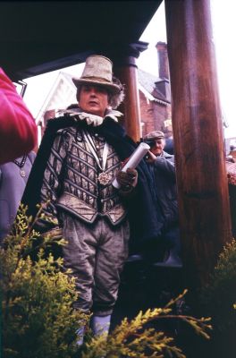 370th anniversary of Enfield Market's charter, 1988
Derrick Stone in the character of "King James I"
Keywords: 1980s;anniversaries;markets;events