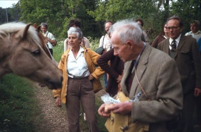 Hertford North, 26th May 1980
Our two oldest walkers, at Birch Green
Keywords: horses