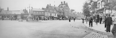 The Town
The Town, early 20th century, showing the fountain 
Keywords: fountains