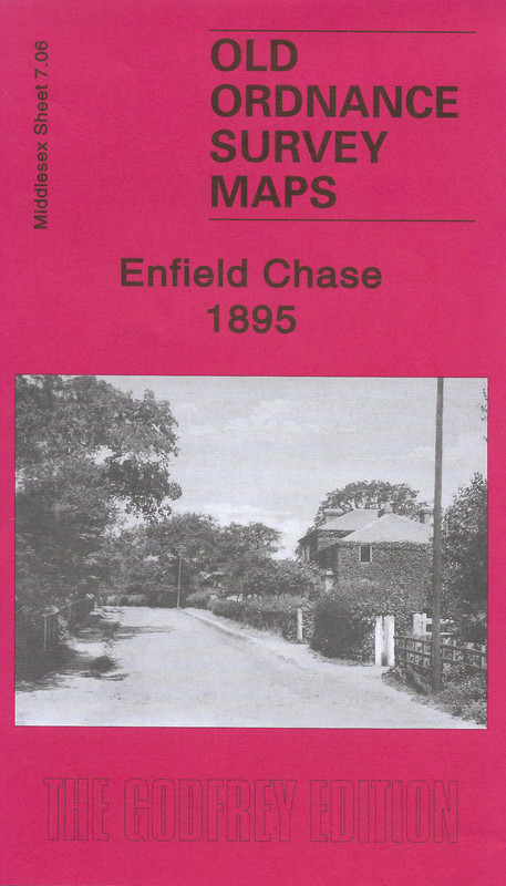 1936 Middlesex Sheet 7.06 Old Ordnance Survey Map Enfield Chase 1895 